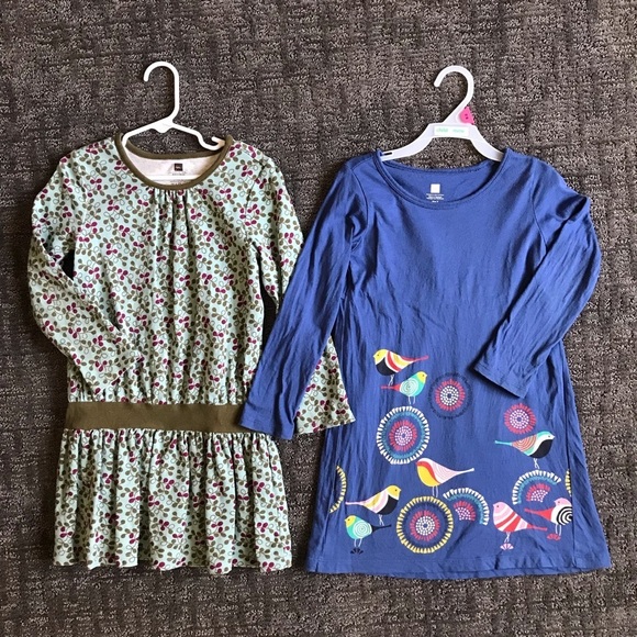 Tea Collection Other - 2 Tea Collection dresses girls size 5 birds flowers.